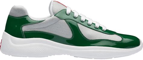 green and white Prada shoes